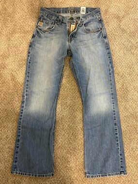 Cinch Light Blue Men's Straight Leg Jeans